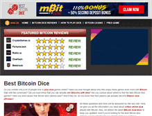 Tablet Screenshot of bestbitcoindice.com